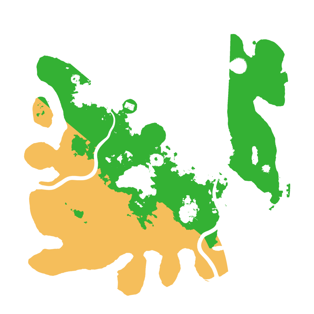 Biome Rust Map: Procedural Map, Size: 3500, Seed: 146417