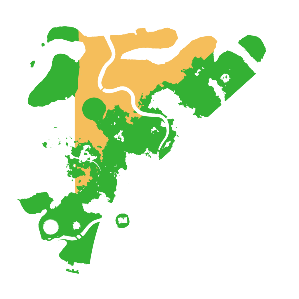 Biome Rust Map: Procedural Map, Size: 3500, Seed: 909007558