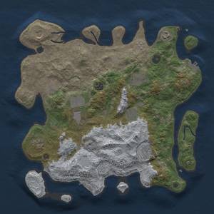 Thumbnail Rust Map: Procedural Map, Size: 3800, Seed: 1064897389, 19 Monuments