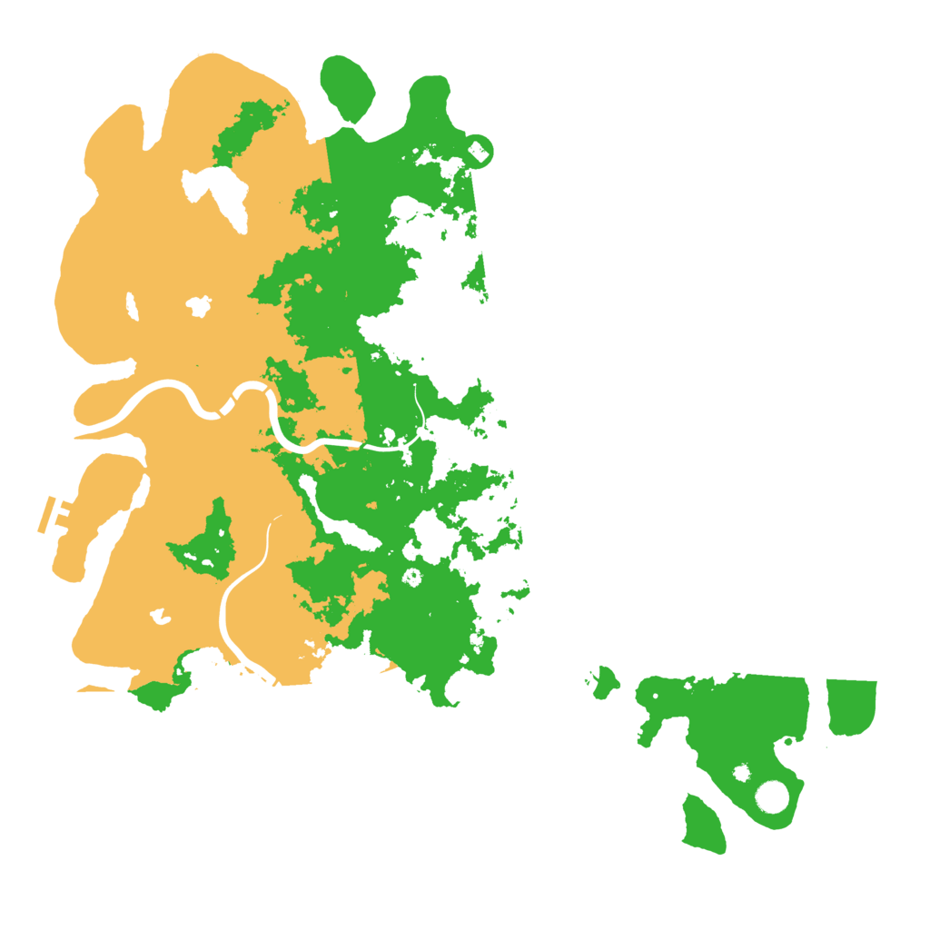 Biome Rust Map: Procedural Map, Size: 5000, Seed: 8384