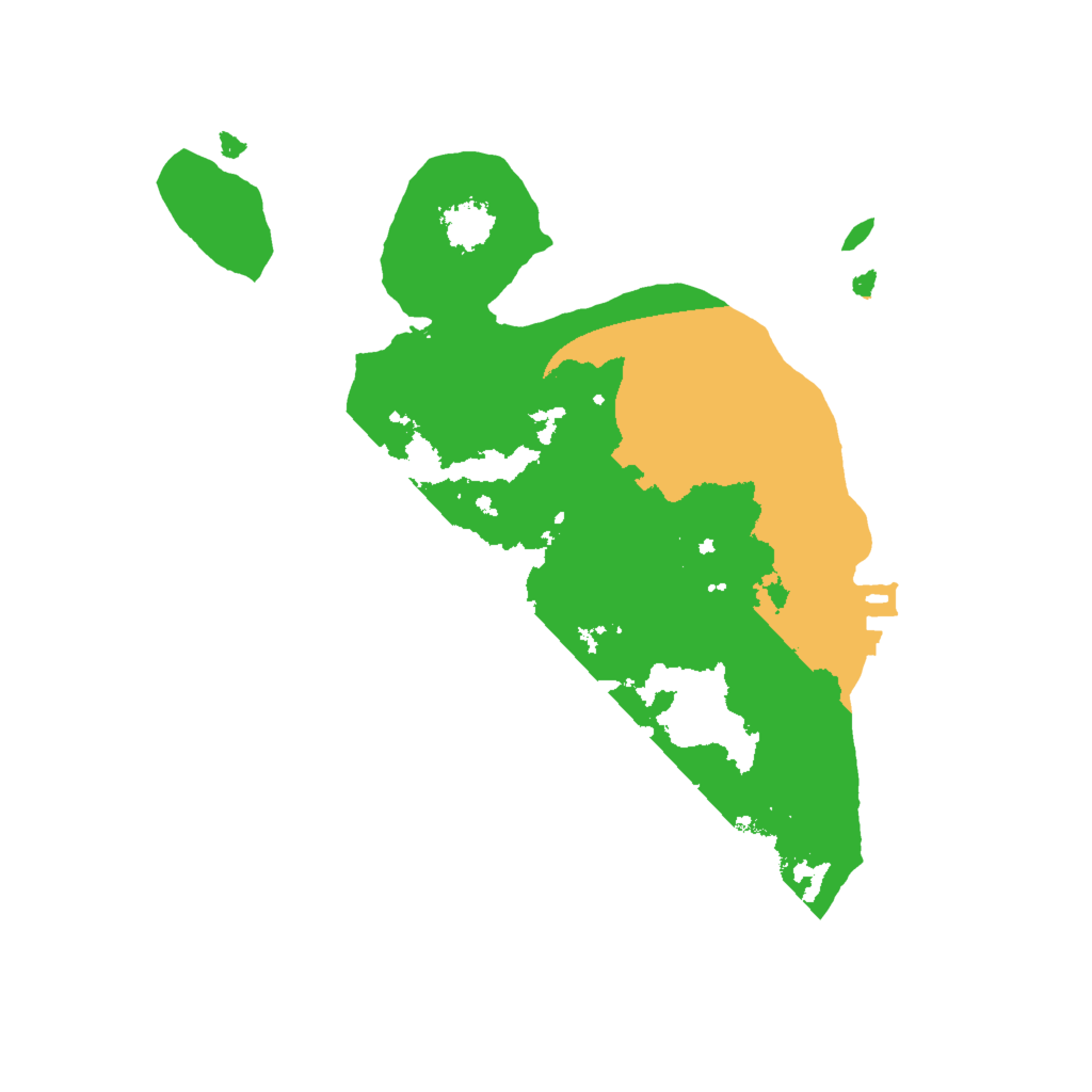 Biome Rust Map: Procedural Map, Size: 2000, Seed: 1998