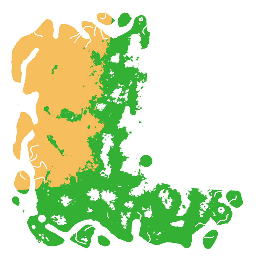 Biome Rust Map: Procedural Map, Size: 6000, Seed: 199871458