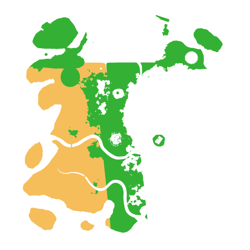 Biome Rust Map: Procedural Map, Size: 3500, Seed: 778267343