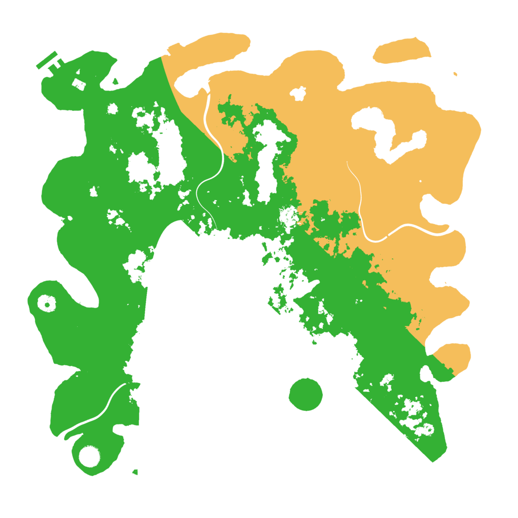 Biome Rust Map: Procedural Map, Size: 4300, Seed: 22552
