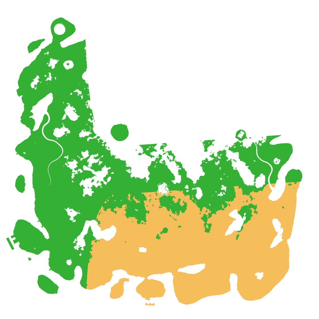 Biome Rust Map: Procedural Map, Size: 5000, Seed: 764622852