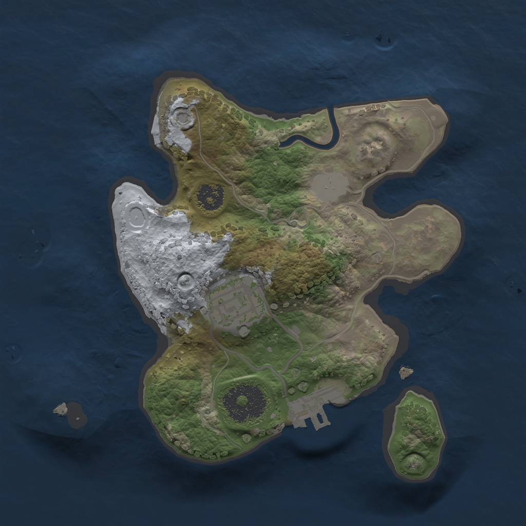 Rust Map: Procedural Map, Size: 2000, Seed: 179, 7 Monuments