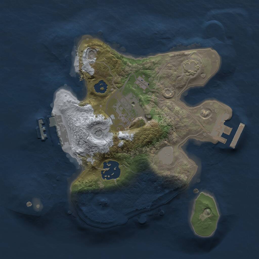 Rust Map: Procedural Map, Size: 2000, Seed: 179, 7 Monuments