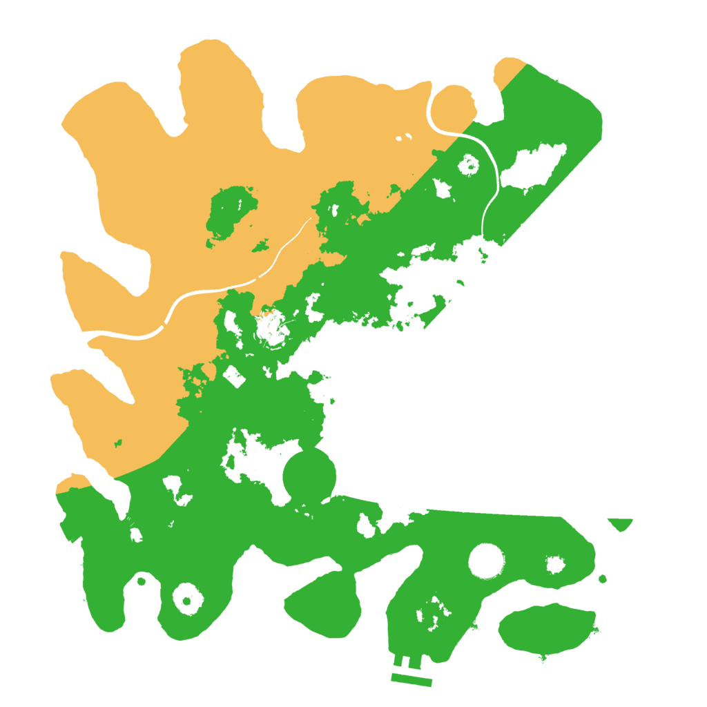 Biome Rust Map: Procedural Map, Size: 3500, Seed: 28981208