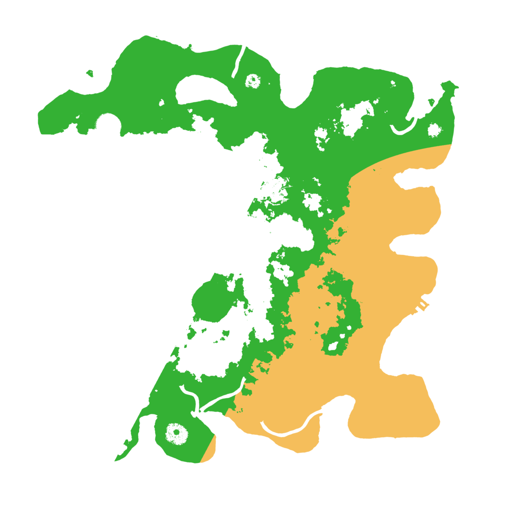 Biome Rust Map: Procedural Map, Size: 3500, Seed: 1396848195