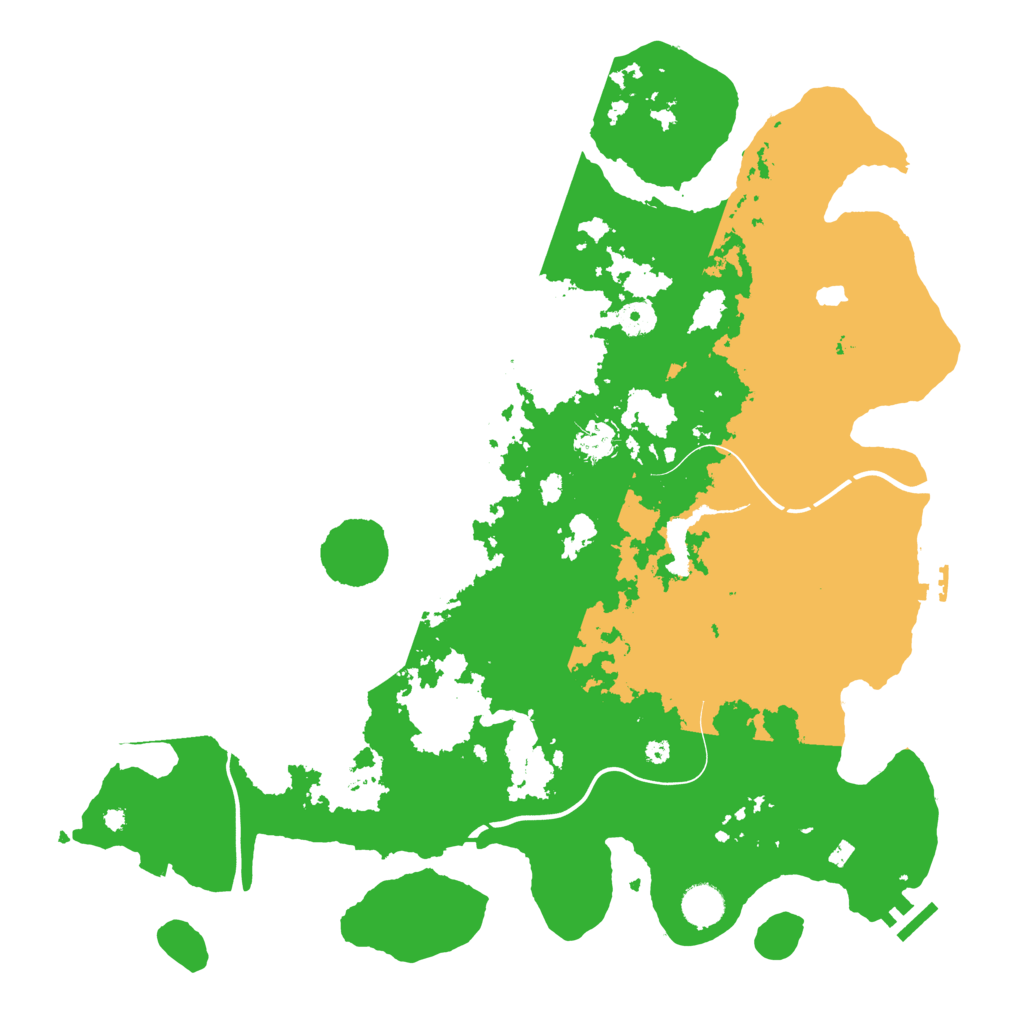Biome Rust Map: Procedural Map, Size: 4250, Seed: 520