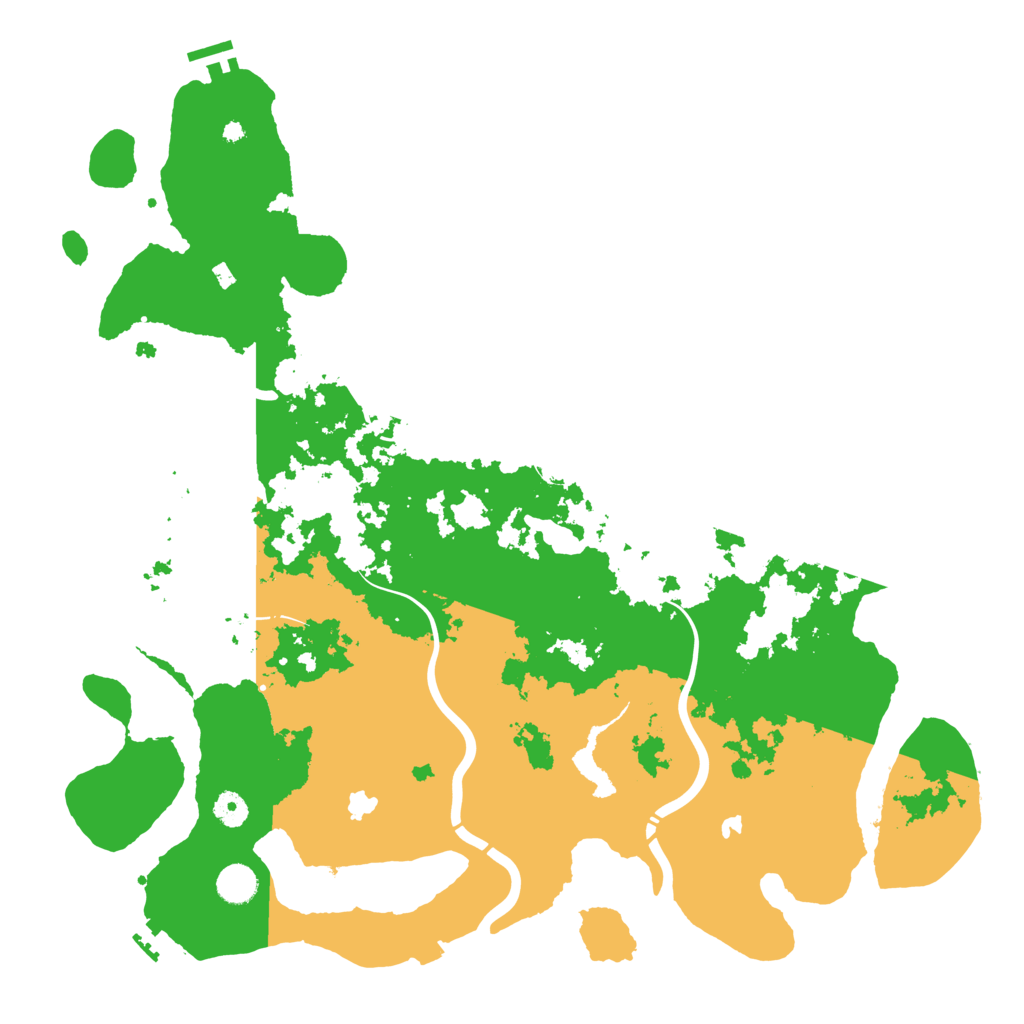 Biome Rust Map: Procedural Map, Size: 4500, Seed: 2062448283
