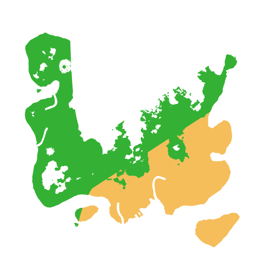 Biome Rust Map: Procedural Map, Size: 3000, Seed: 1838481848