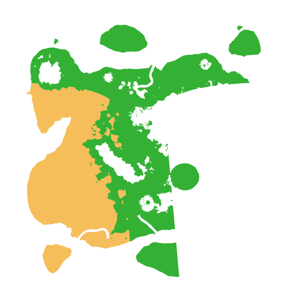 Biome Rust Map: Procedural Map, Size: 3000, Seed: 117258