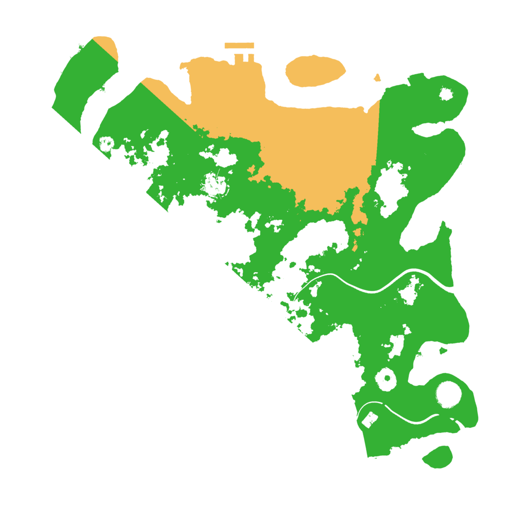 Biome Rust Map: Procedural Map, Size: 3600, Seed: 54909246