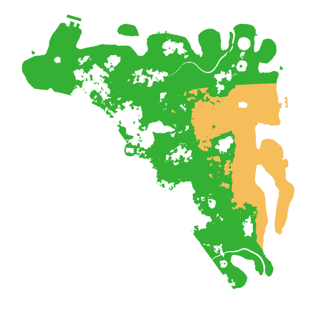 Biome Rust Map: Procedural Map, Size: 4250, Seed: 18886