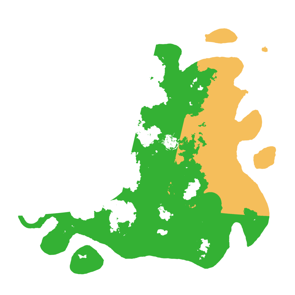 Biome Rust Map: Barren, Size: 3500, Seed: 1063945711