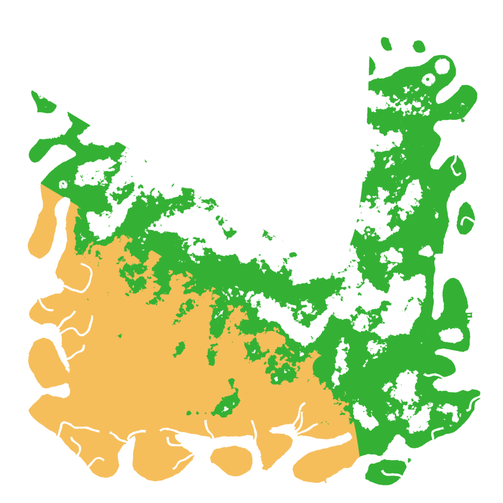 Biome Rust Map: Procedural Map, Size: 6000, Seed: 250468