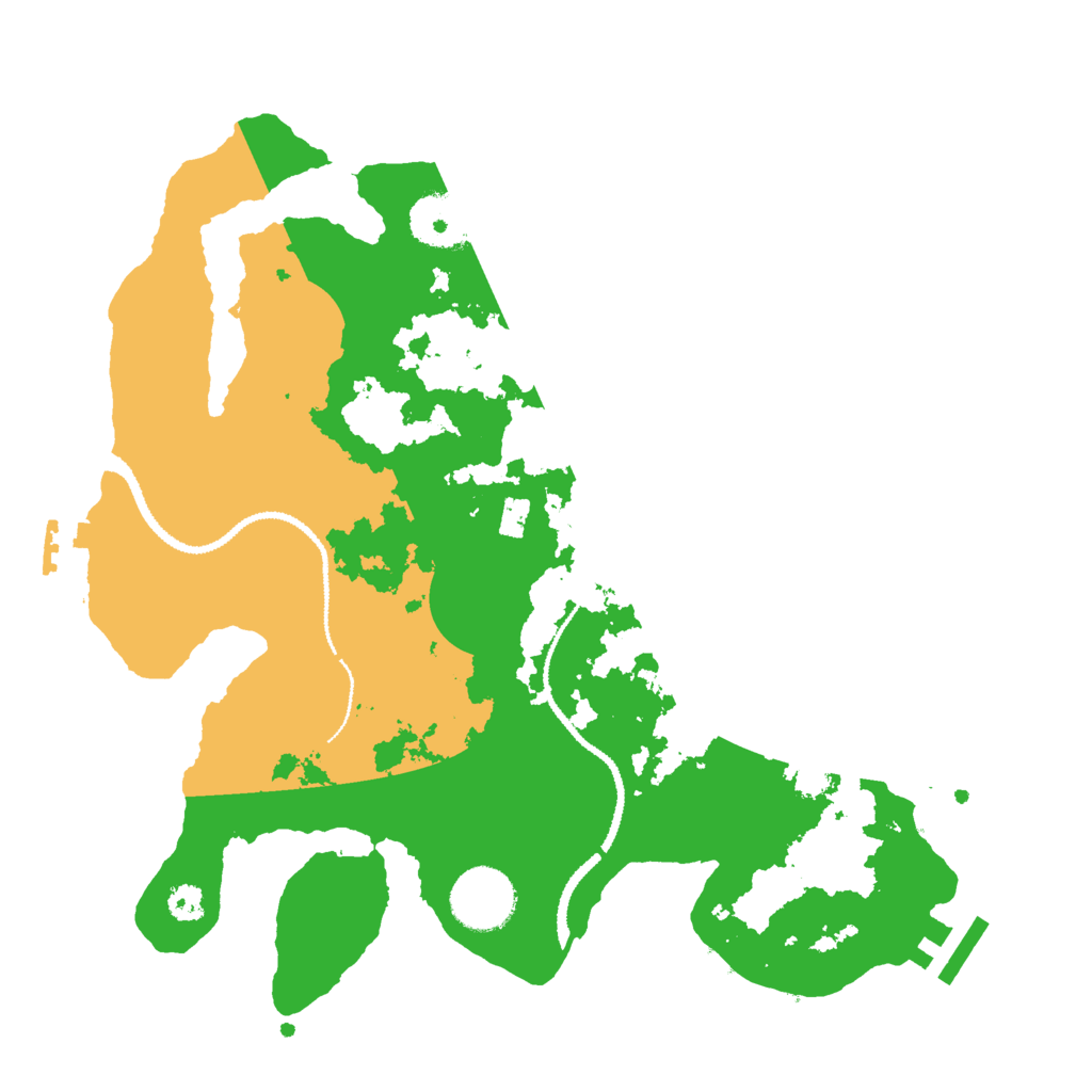 Biome Rust Map: Procedural Map, Size: 3000, Seed: 10549247