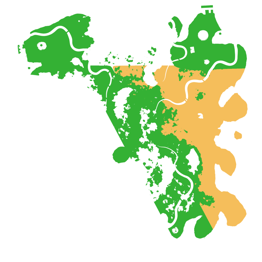 Biome Rust Map: Procedural Map, Size: 4500, Seed: 2036714816