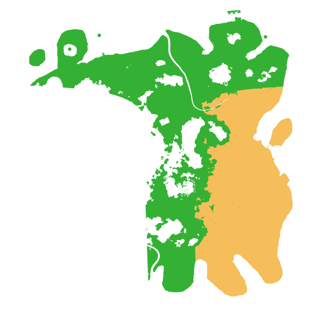 Biome Rust Map: Procedural Map, Size: 3700, Seed: 735649568
