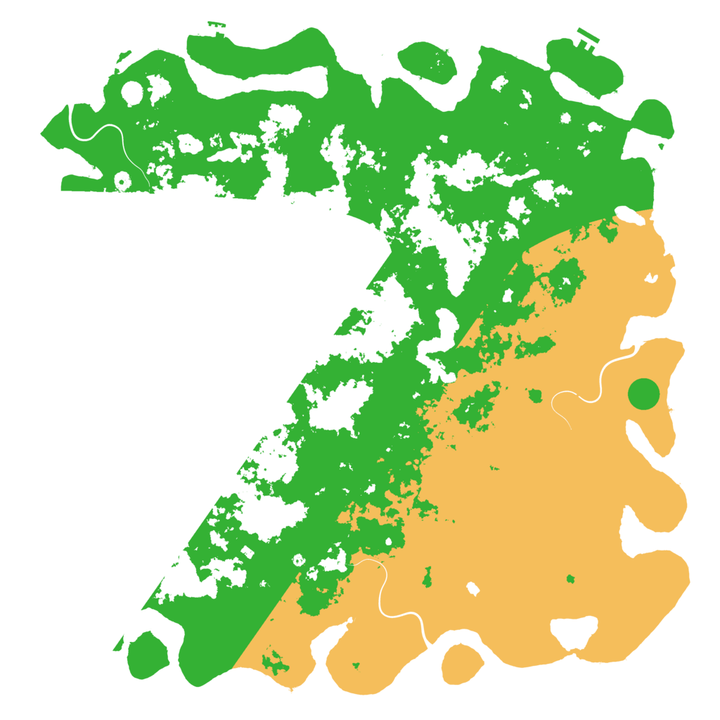 Biome Rust Map: Procedural Map, Size: 6000, Seed: 45635466