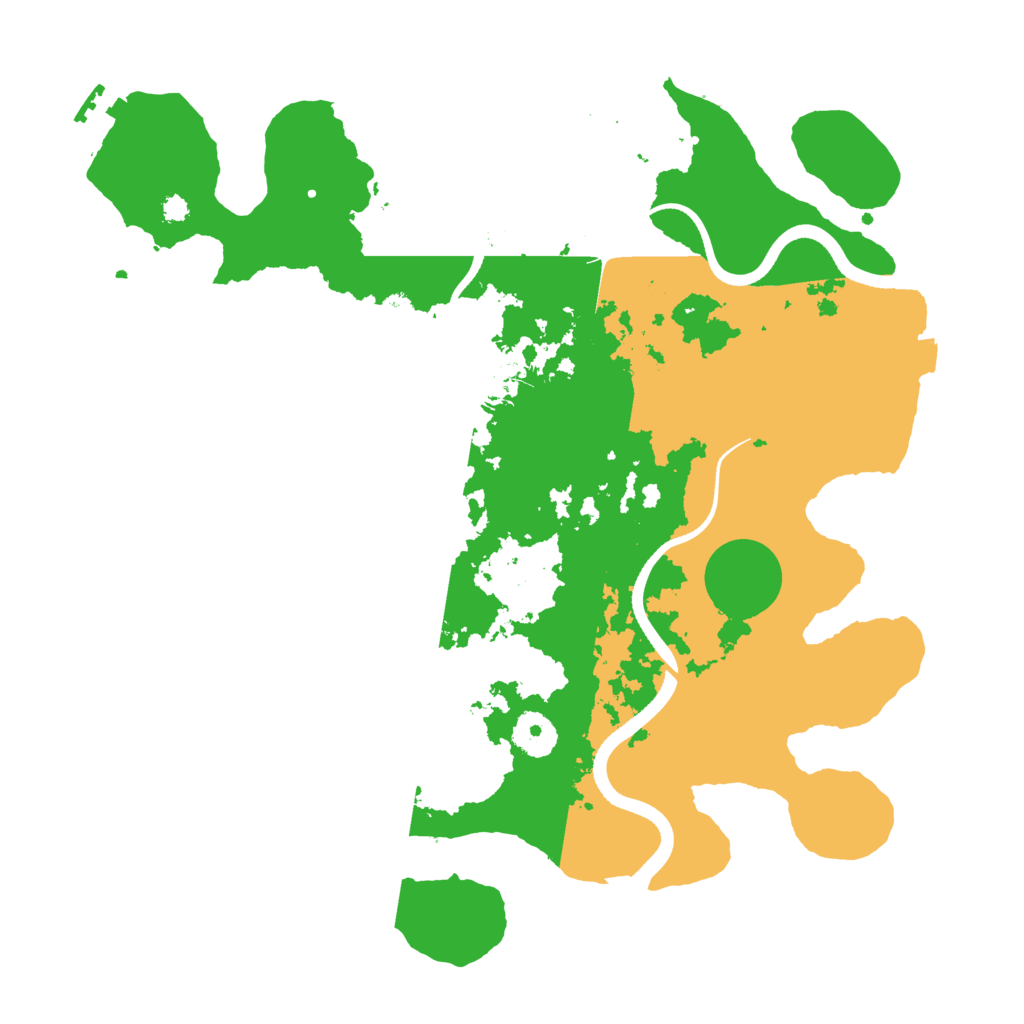 Biome Rust Map: Procedural Map, Size: 3500, Seed: 3246833