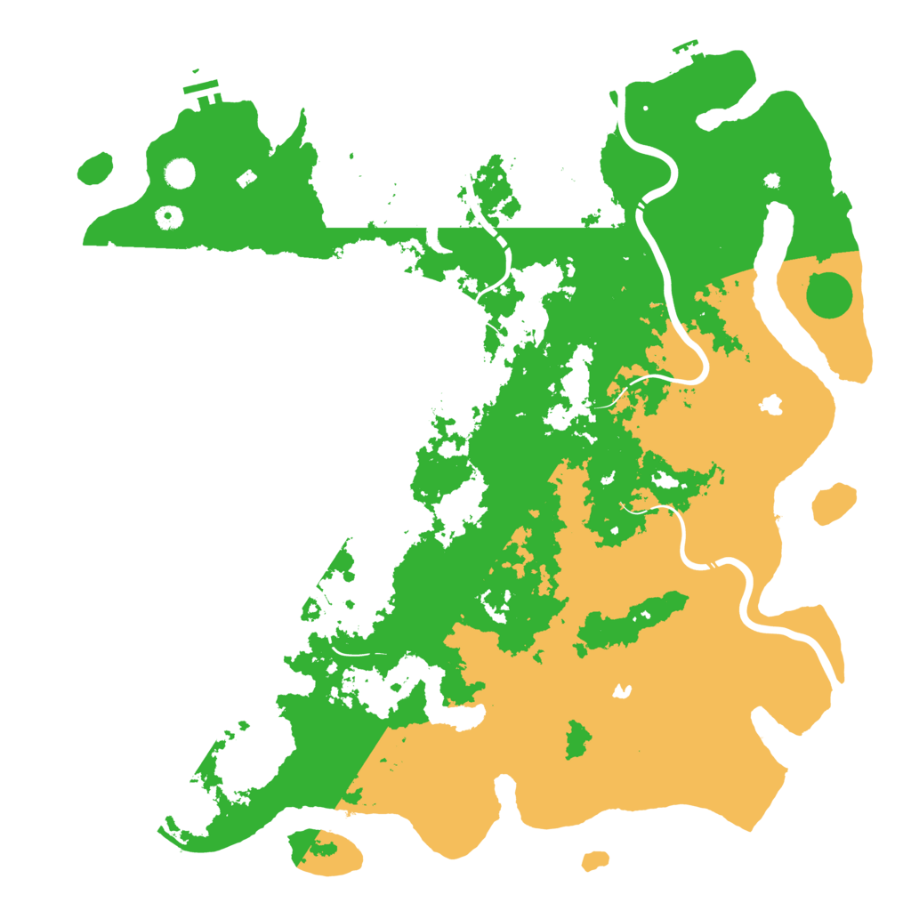 Biome Rust Map: Procedural Map, Size: 5220, Seed: 100816564