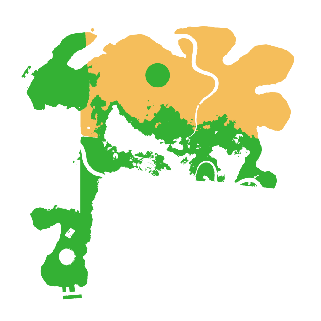 Biome Rust Map: Procedural Map, Size: 3500, Seed: 76538