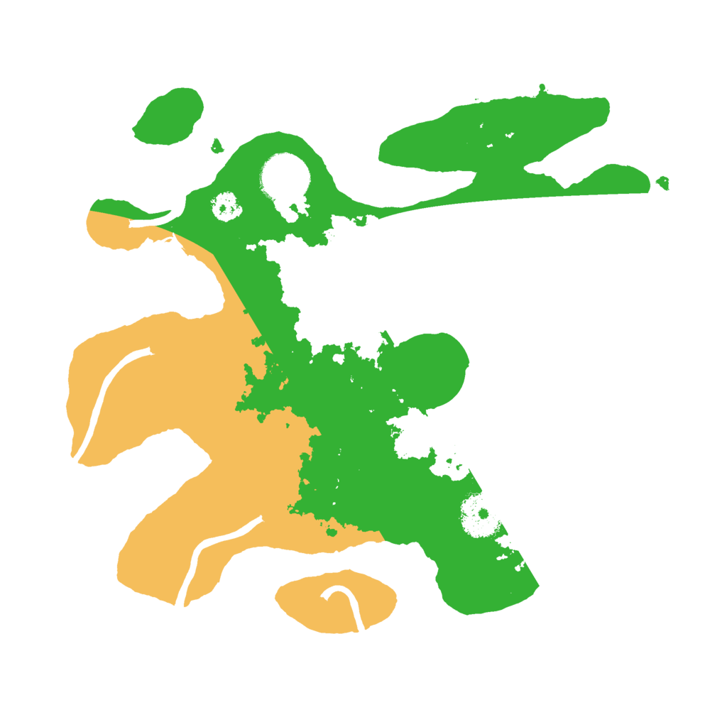 Biome Rust Map: Procedural Map, Size: 2600, Seed: 54551