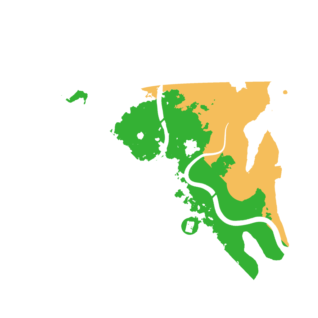 Biome Rust Map: Procedural Map, Size: 3000, Seed: 19496