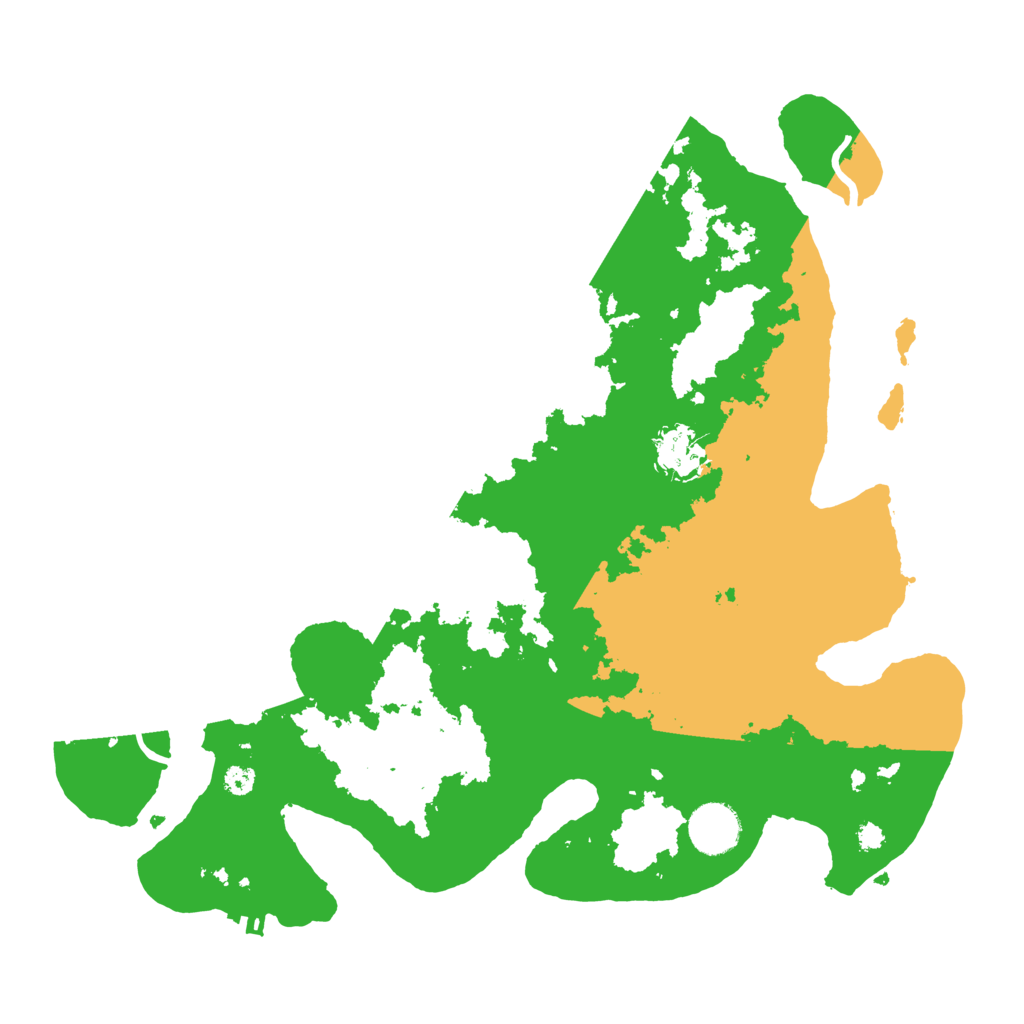 Biome Rust Map: Procedural Map, Size: 3500, Seed: 8546