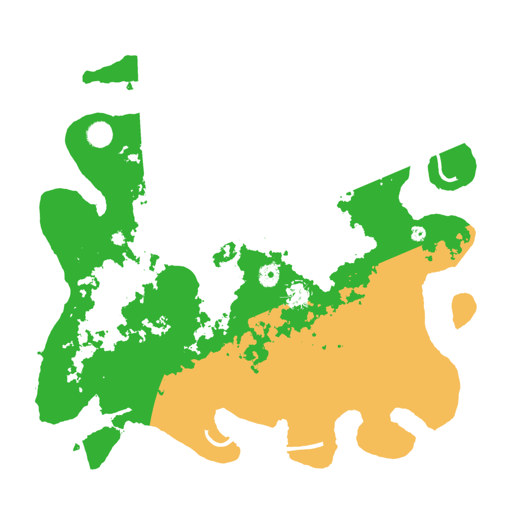 Biome Rust Map: Procedural Map, Size: 3500, Seed: 45254532