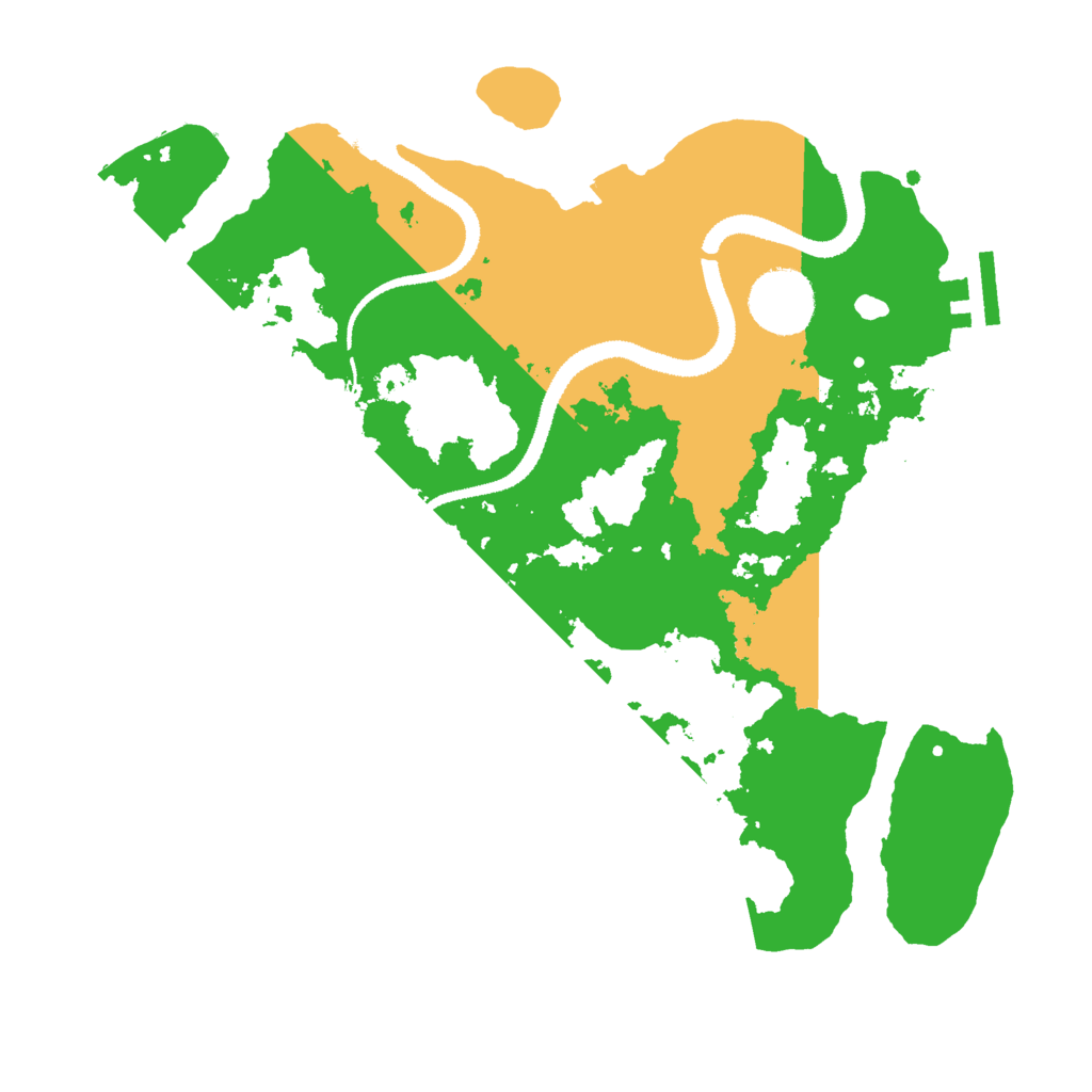Biome Rust Map: Procedural Map, Size: 3000, Seed: 104671885