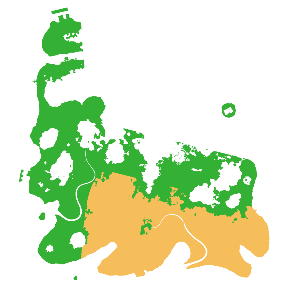 Biome Rust Map: Procedural Map, Size: 3700, Seed: 176120518