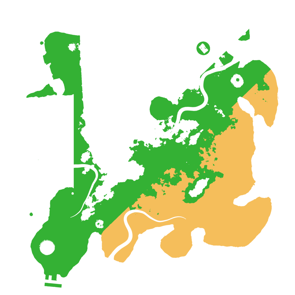 Biome Rust Map: Procedural Map, Size: 3500, Seed: 4412305