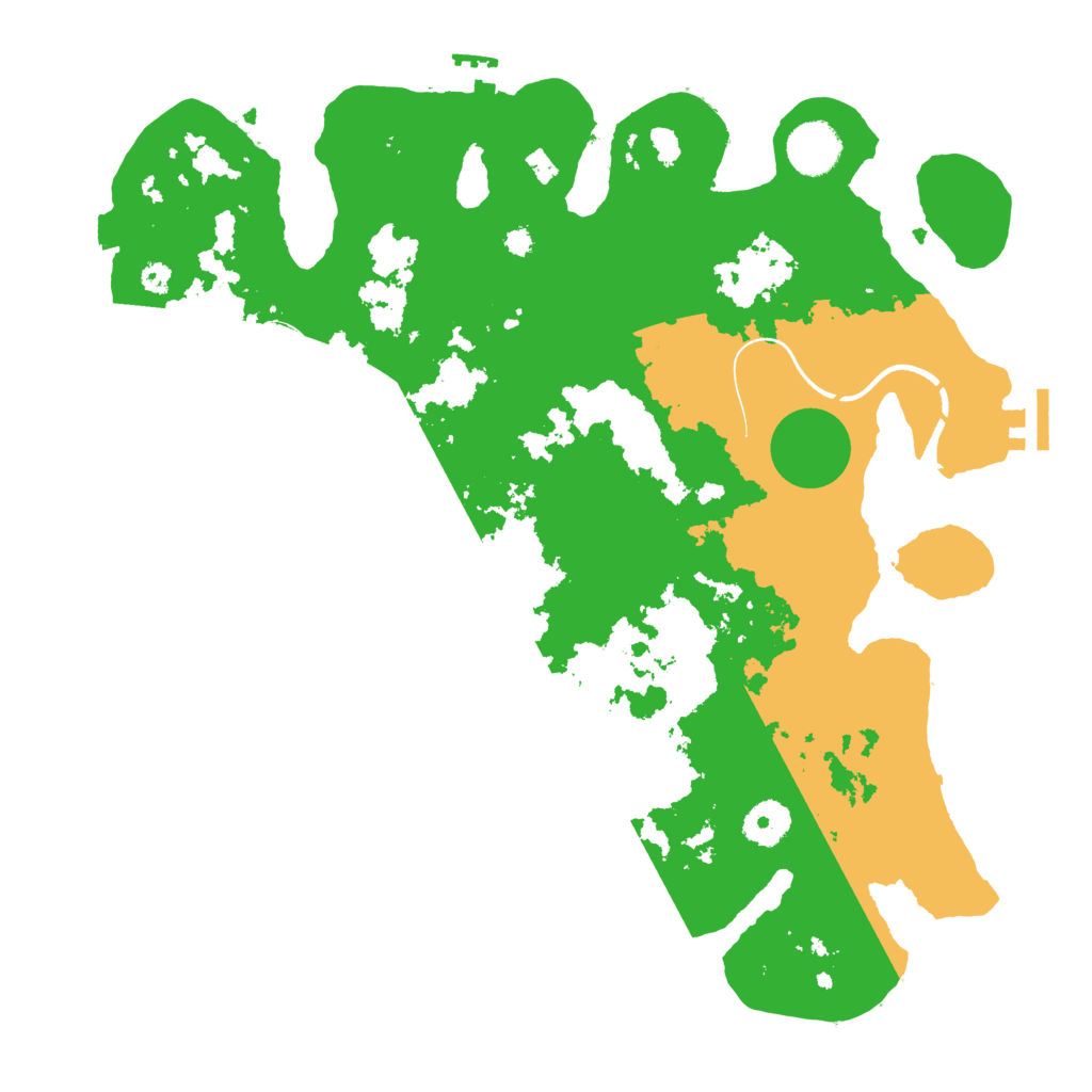 Biome Rust Map: Procedural Map, Size: 3600, Seed: 46377709