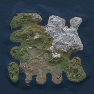 Thumbnail Rust Map: Procedural Map, Size: 3000, Seed: 1008691761, 14 Monuments