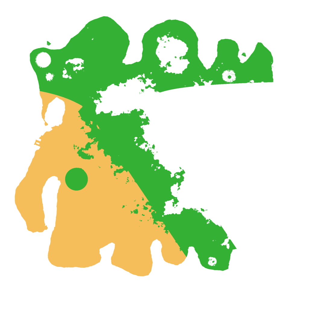 Biome Rust Map: Procedural Map, Size: 3600, Seed: 5543121