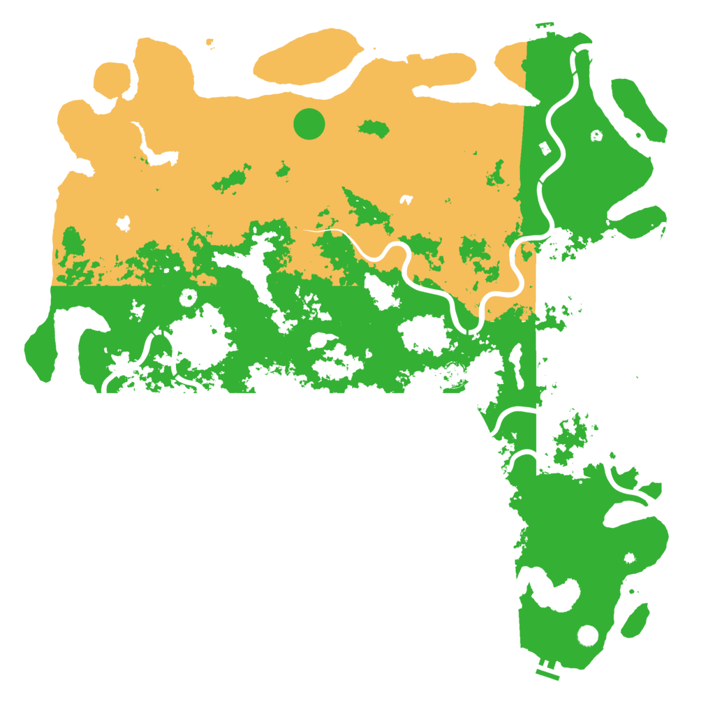 Biome Rust Map: Procedural Map, Size: 6000, Seed: 26582