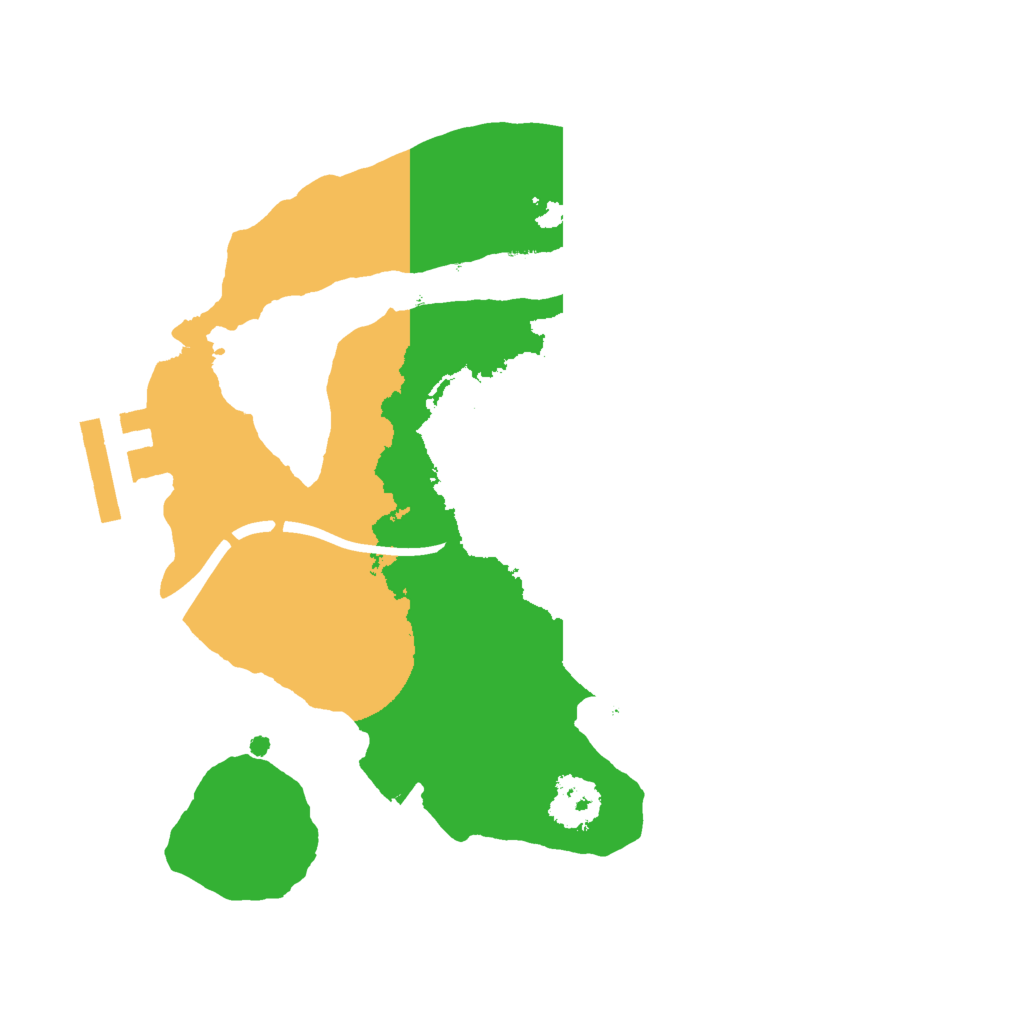 Biome Rust Map: Procedural Map, Size: 2000, Seed: 1295871822