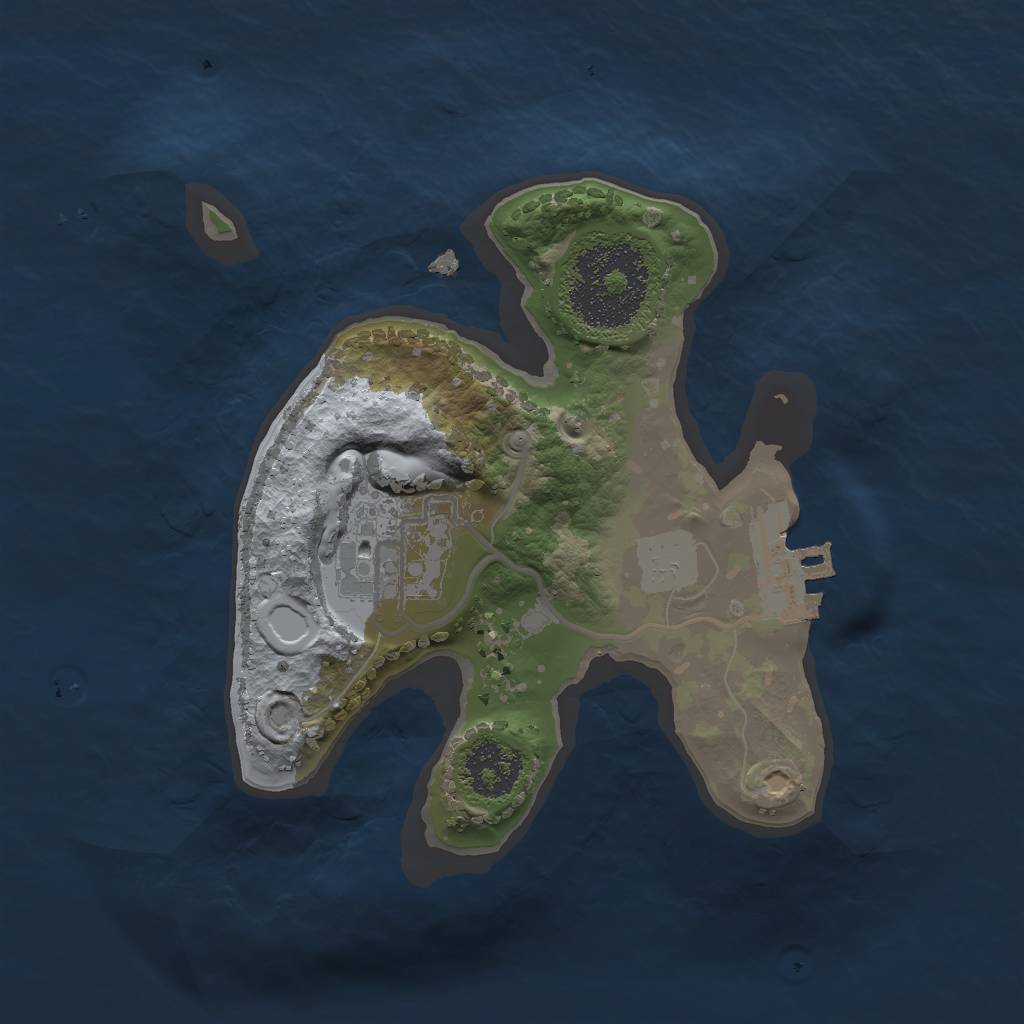 Rust Map: Procedural Map, Size: 1850, Seed: 31, 7 Monuments