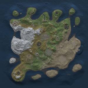 Thumbnail Rust Map: Procedural Map, Size: 3000, Seed: 1218, 15 Monuments