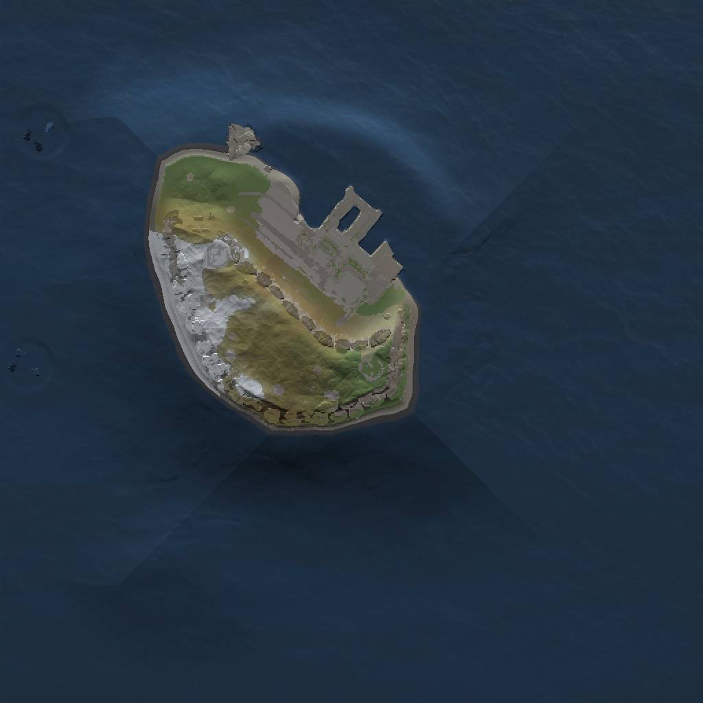 Rust Map: Procedural Map, Size: 1000, Seed: 544, 4 Monuments