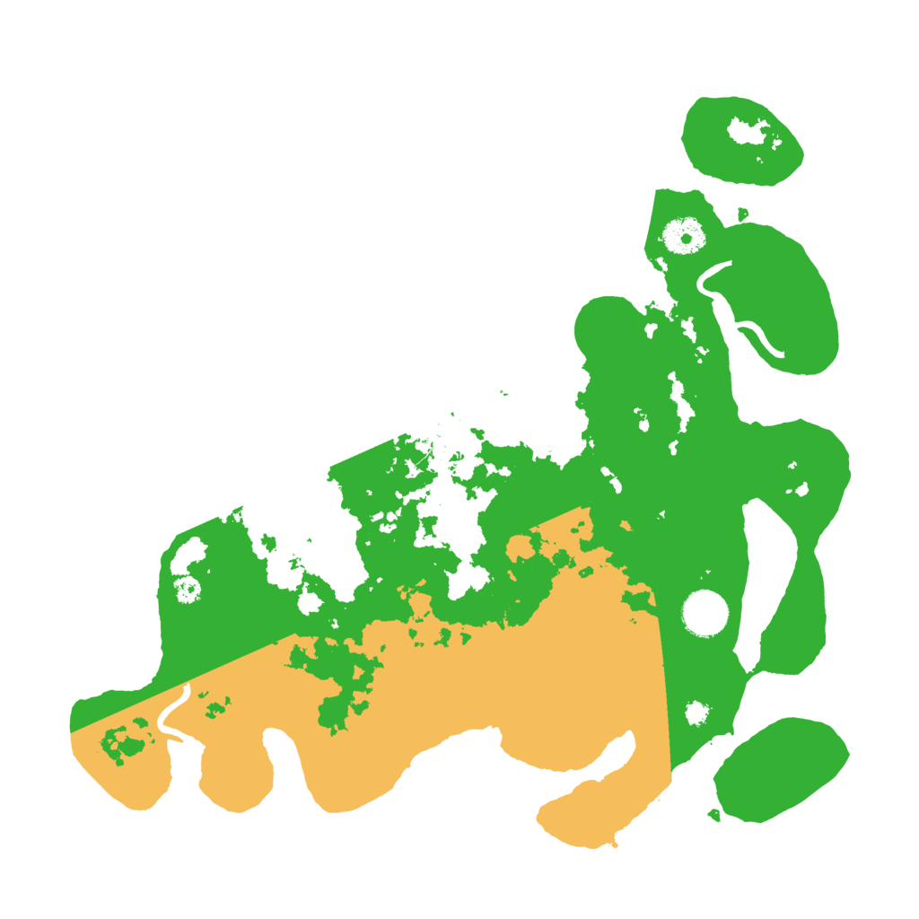 Biome Rust Map: Procedural Map, Size: 3500, Seed: 86814876