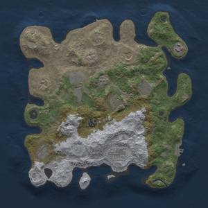 Thumbnail Rust Map: Procedural Map, Size: 3500, Seed: 994230598, 19 Monuments