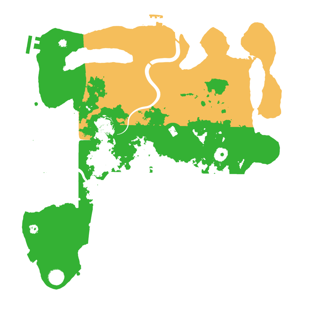 Biome Rust Map: Procedural Map, Size: 3500, Seed: 95481650