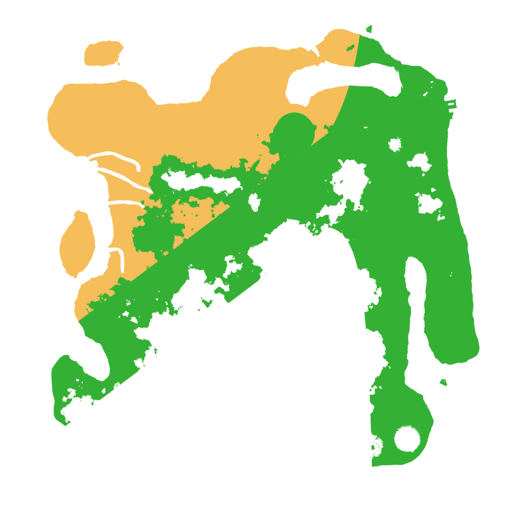 Biome Rust Map: Procedural Map, Size: 3500, Seed: 16994911