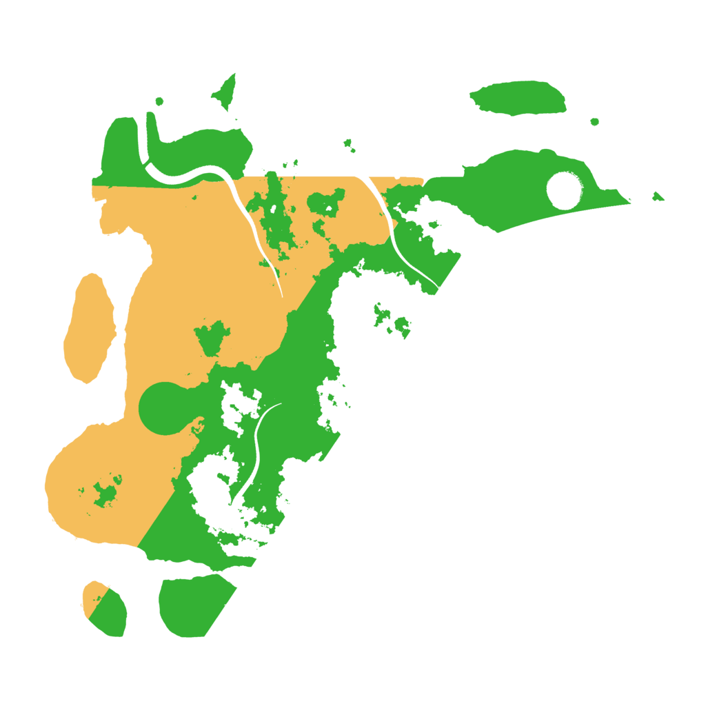 Biome Rust Map: Procedural Map, Size: 3500, Seed: 26522129