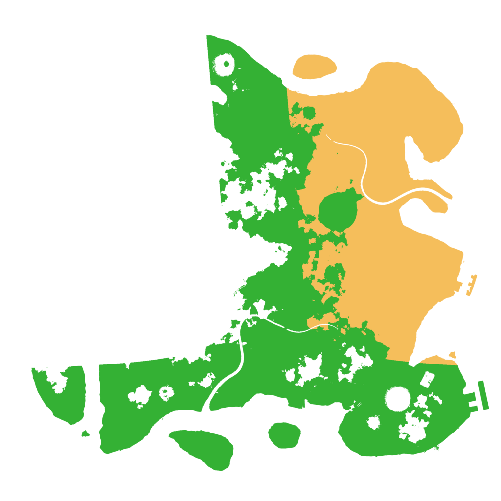 Biome Rust Map: Procedural Map, Size: 3500, Seed: 33145416