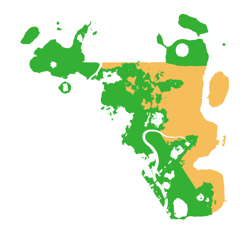 Biome Rust Map: Procedural Map, Size: 3500, Seed: 67371229